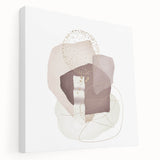 Minimalist Abstract Canvas Prints – Beige and Brown Geometric Wall Art