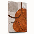 Modern Abstract Wall Art – Earthy Rustic Geometric Canvas