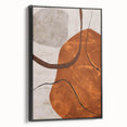 Modern Abstract Wall Art – Earthy Rustic Geometric Canvas