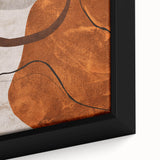 Modern Abstract Wall Art – Earthy Rustic Geometric Canvas