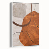 Modern Abstract Wall Art – Earthy Rustic Geometric Canvas