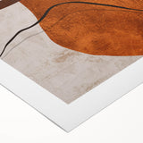 Modern Abstract Wall Art – Earthy Rustic Geometric Canvas