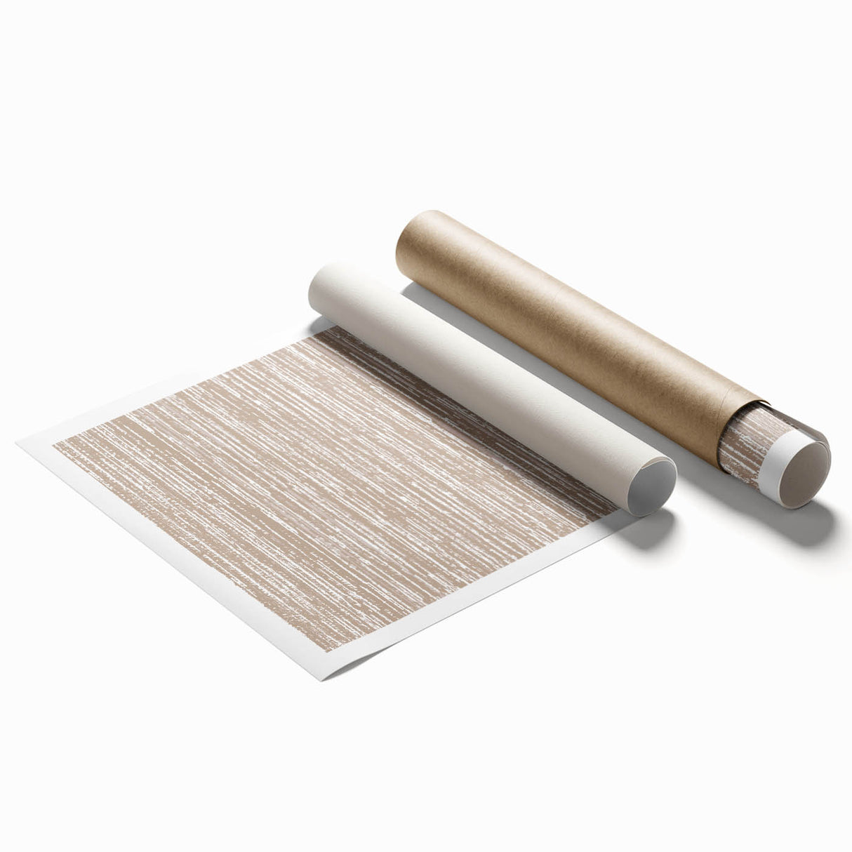Minimalist Textured Art Collections - Vertical Neutral Line Design