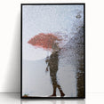 Urban Scenery Wall Art – Contemporary Rain Reflection Photography
