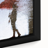 Urban Scenery Wall Art – Contemporary Rain Reflection Photography