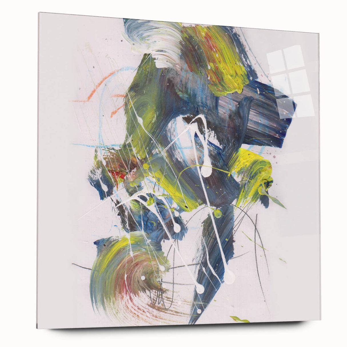 Vibrant Brushstroke Expression – Colorful Abstract Wall Hanging