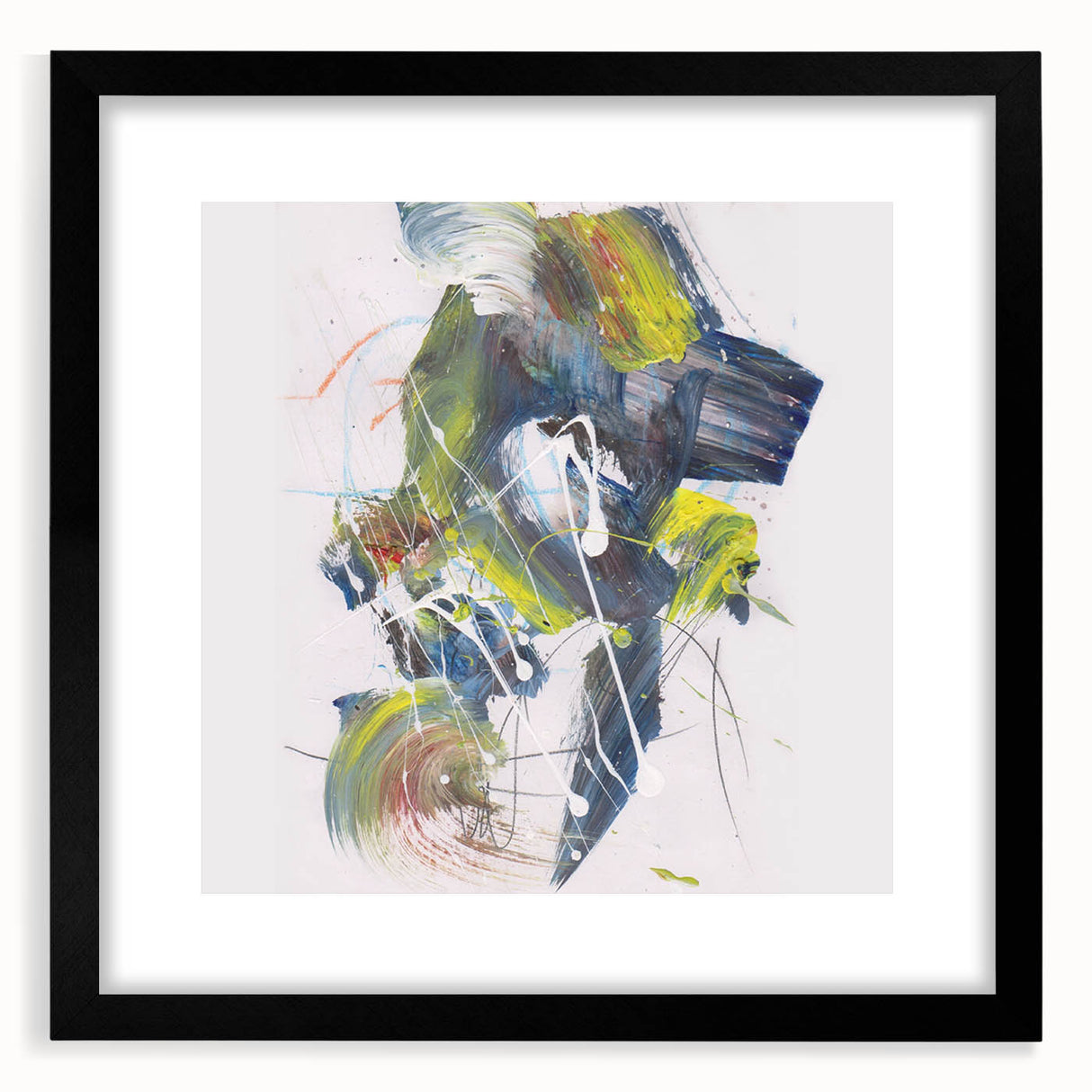 Vibrant Brushstroke Expression – Colorful Abstract Wall Hanging