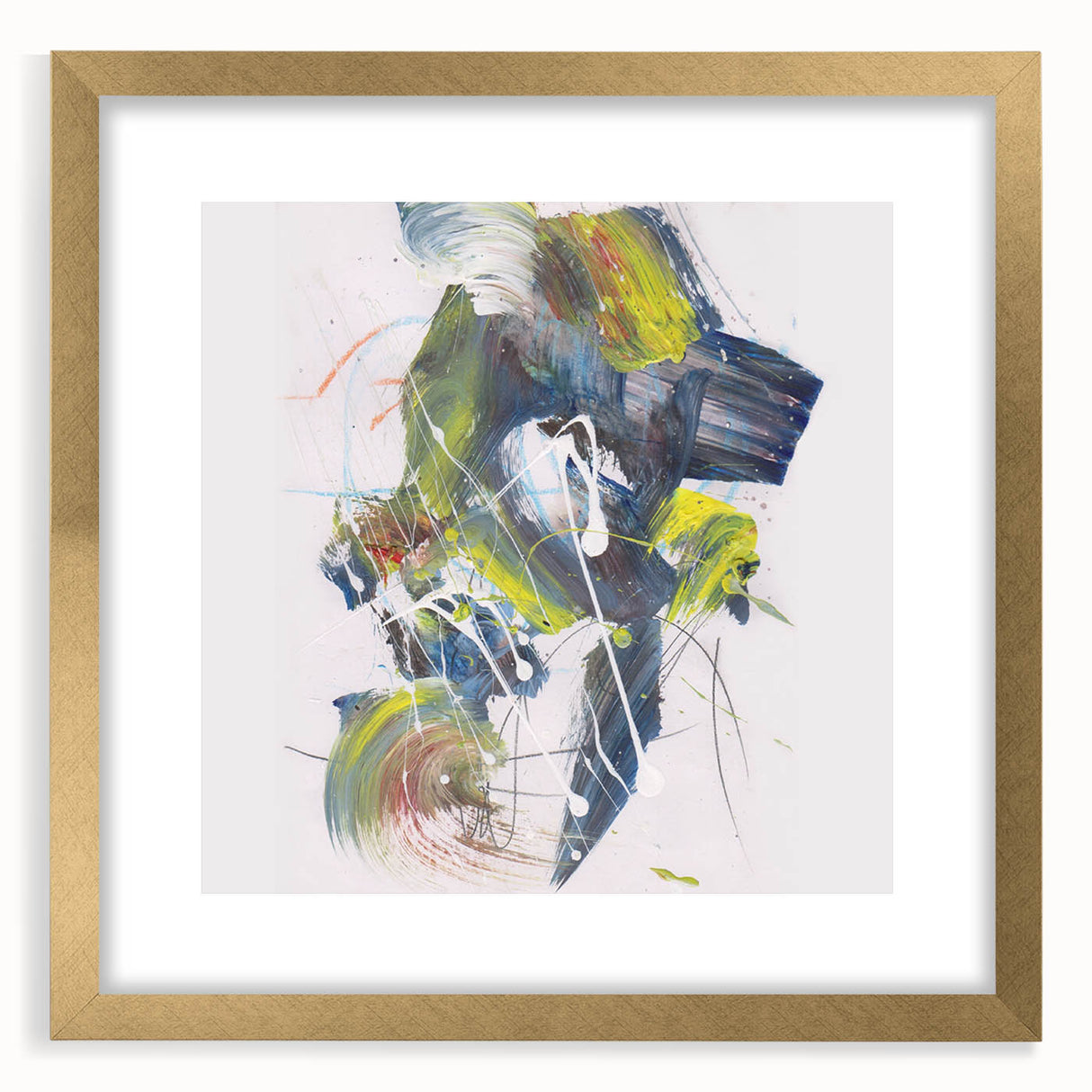 Vibrant Brushstroke Expression – Colorful Abstract Wall Hanging