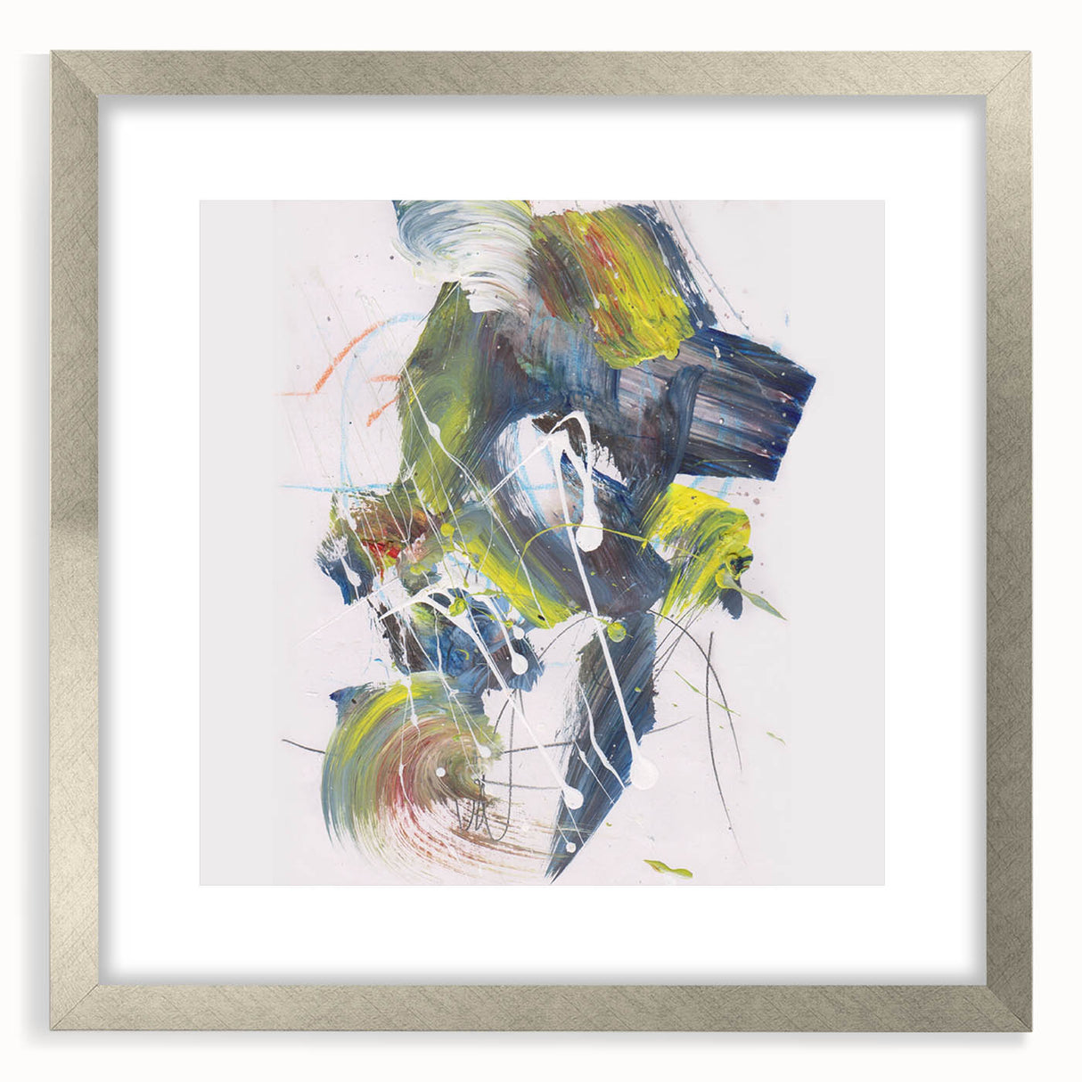 Vibrant Brushstroke Expression – Colorful Abstract Wall Hanging