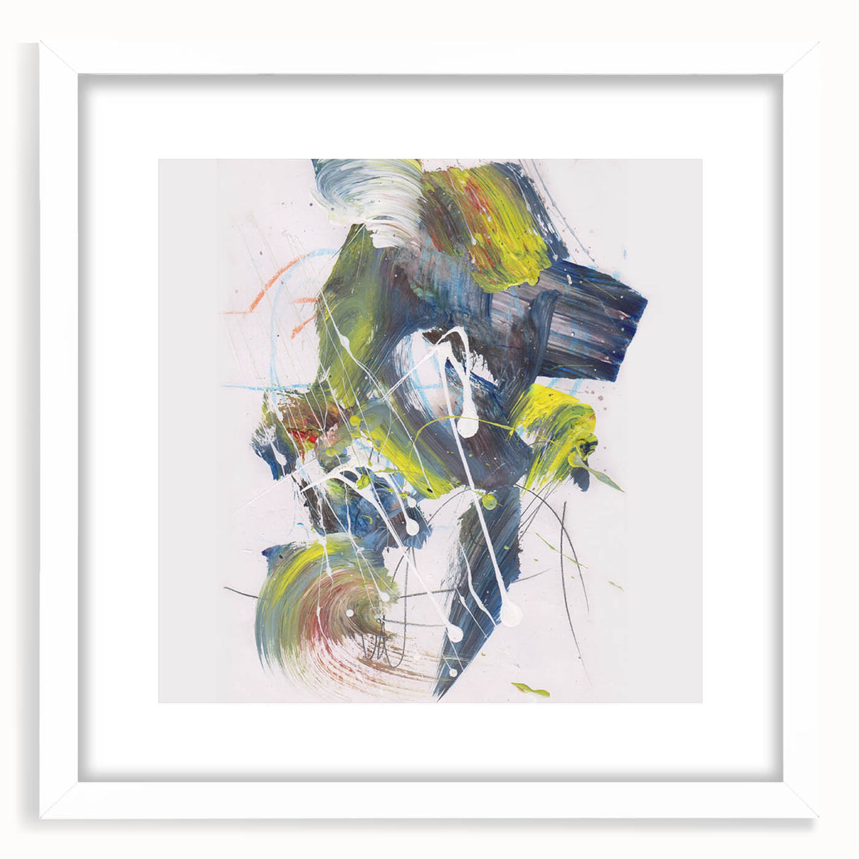 Vibrant Brushstroke Expression – Colorful Abstract Wall Hanging