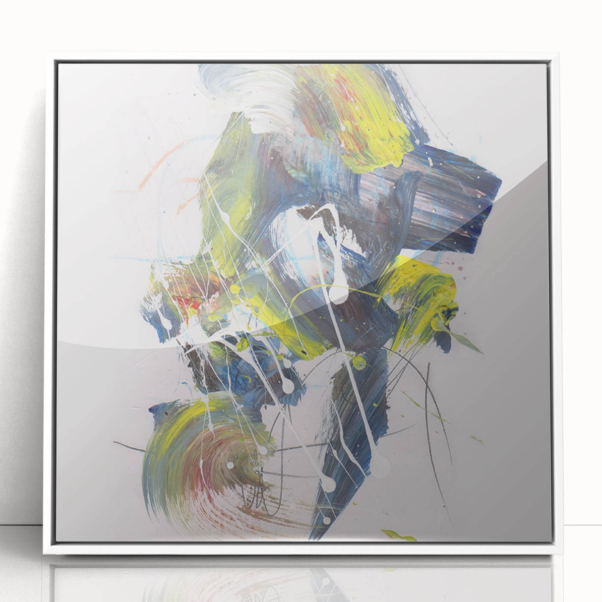 Vibrant Brushstroke Expression – Colorful Abstract Wall Hanging