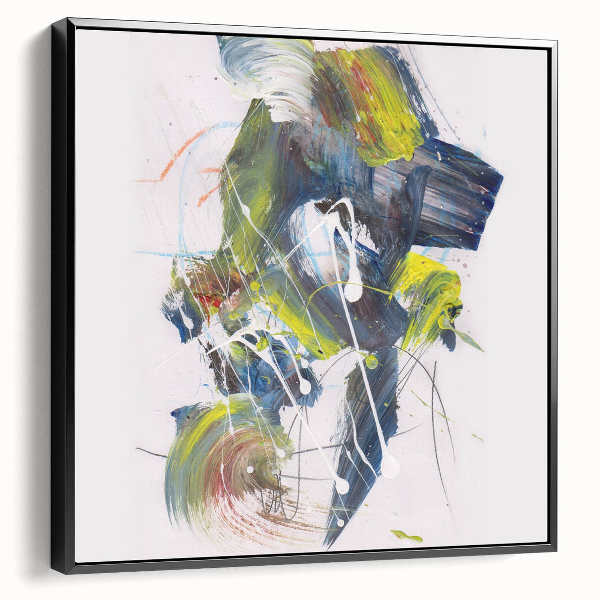 Vibrant Brushstroke Expression – Colorful Abstract Wall Hanging