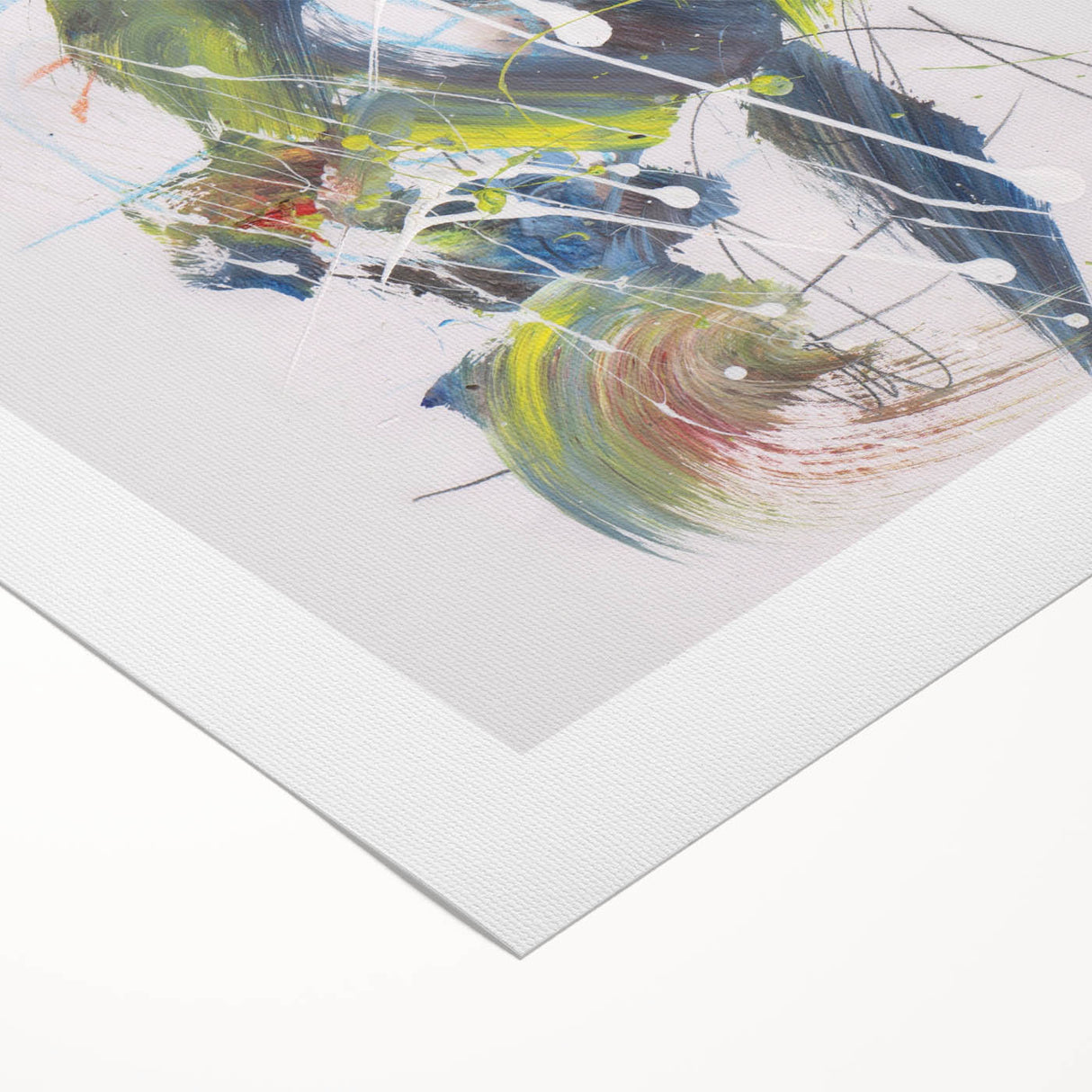 Vibrant Brushstroke Expression – Colorful Abstract Wall Hanging