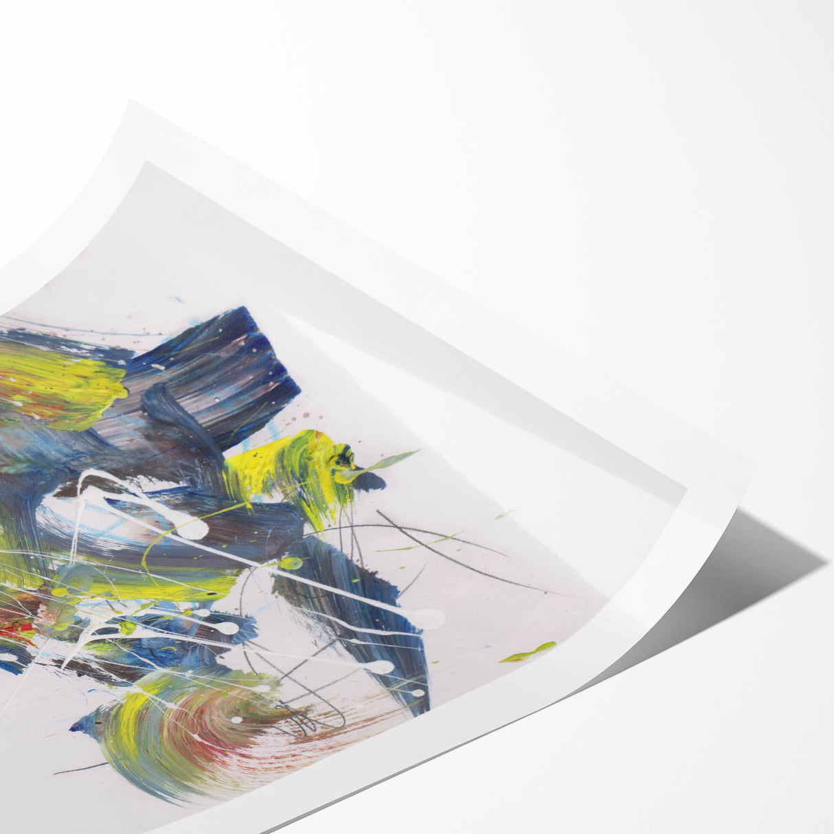 Vibrant Brushstroke Expression – Colorful Abstract Wall Hanging