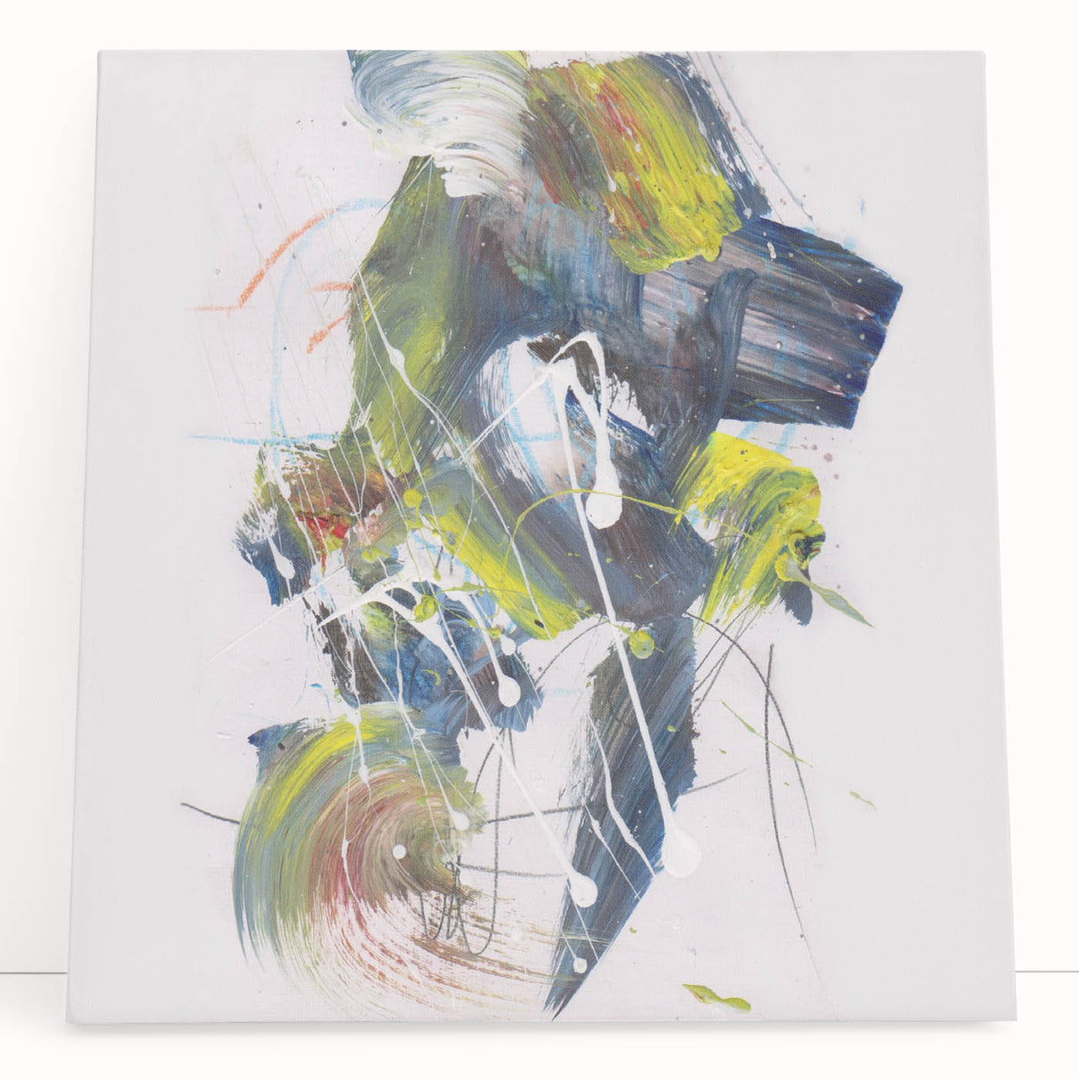 Vibrant Brushstroke Expression – Colorful Abstract Wall Hanging