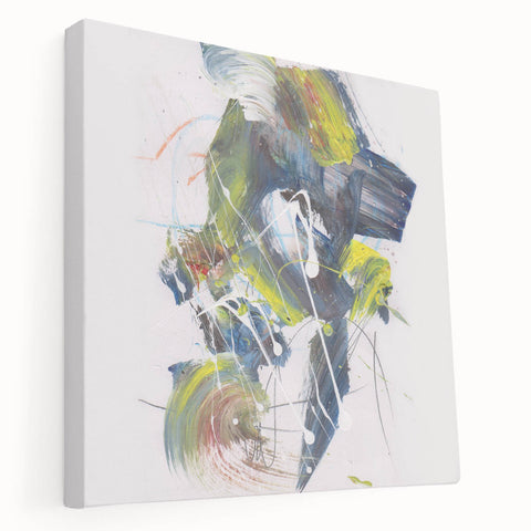 Vibrant Brushstroke Expression – Colorful Abstract Wall Hanging