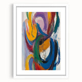 Vibrant Abstract Expressionist Wall Art – Bold Colorful Canvas