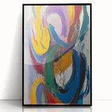 Vibrant Abstract Expressionist Wall Art – Bold Colorful Canvas
