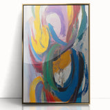 Vibrant Abstract Expressionist Wall Art – Bold Colorful Canvas