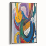 Vibrant Abstract Expressionist Wall Art – Bold Colorful Canvas