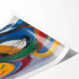 Vibrant Abstract Expressionist Wall Art – Bold Colorful Canvas