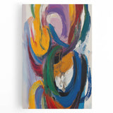 Vibrant Abstract Expressionist Wall Art – Bold Colorful Canvas
