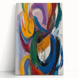 Vibrant Abstract Expressionist Wall Art – Bold Colorful Canvas