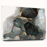 Premium Abstract Canvas Prints – Forest Green & Gold Art