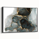 Premium Abstract Canvas Prints – Forest Green & Gold Art