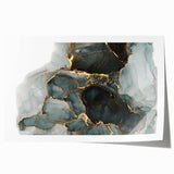 Premium Abstract Canvas Prints – Forest Green & Gold Art