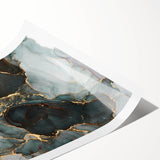 Premium Abstract Canvas Prints – Forest Green & Gold Art