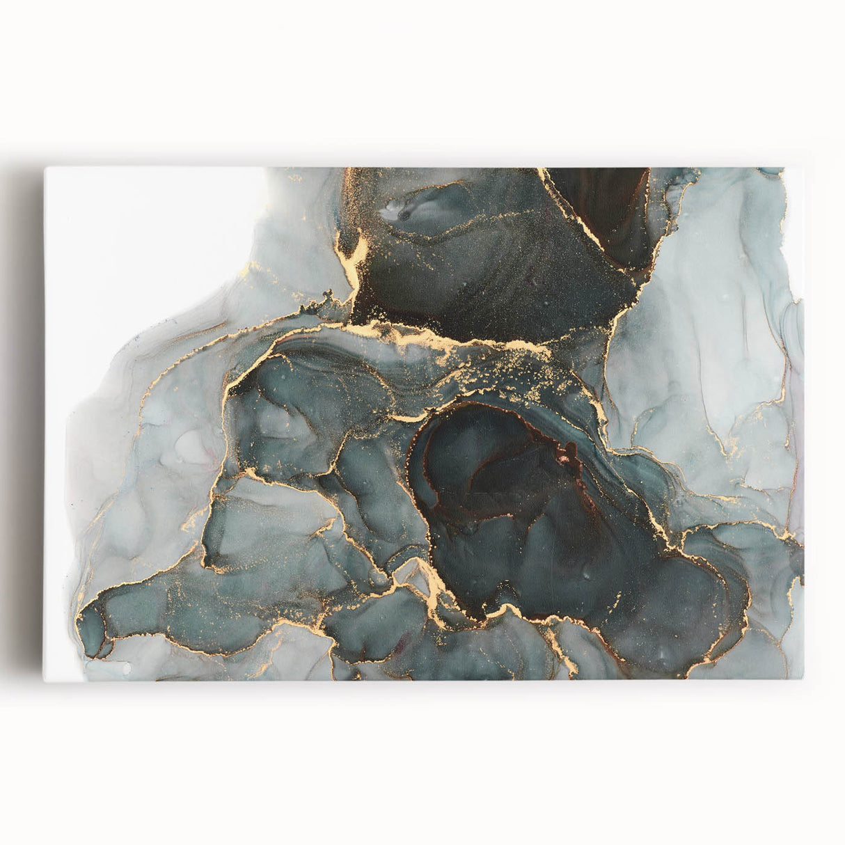 Premium Abstract Canvas Prints – Forest Green & Gold Art