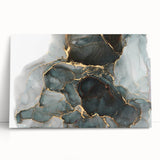 Premium Abstract Canvas Prints – Forest Green & Gold Art