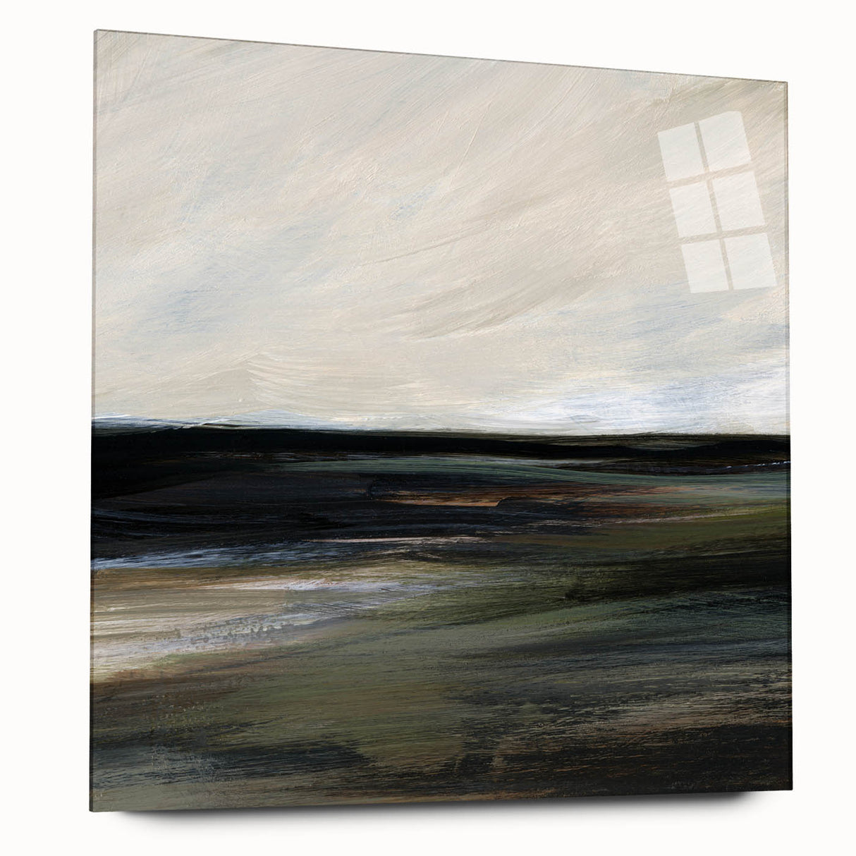 Earthen Harmony Abstracts - Serene Landscape Abstract Art in Earth Tones