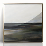 Earthen Harmony Abstracts - Serene Landscape Abstract Art in Earth Tones