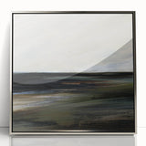 Earthen Harmony Abstracts - Serene Landscape Abstract Art in Earth Tones