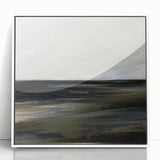 Earthen Harmony Abstracts - Serene Landscape Abstract Art in Earth Tones