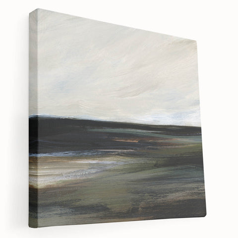 Earthen Harmony Abstracts - Serene Landscape Abstract Art in Earth Tones