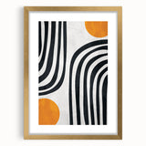 Geometric Abstract Paintings – Bold Curved Line Art