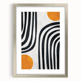 Geometric Abstract Paintings – Bold Curved Line Art