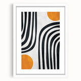 Geometric Abstract Paintings – Bold Curved Line Art