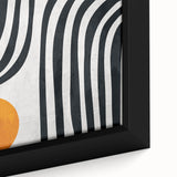 Geometric Abstract Paintings – Bold Curved Line Art