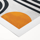 Geometric Abstract Paintings – Bold Curved Line Art