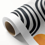 Geometric Abstract Paintings – Bold Curved Line Art