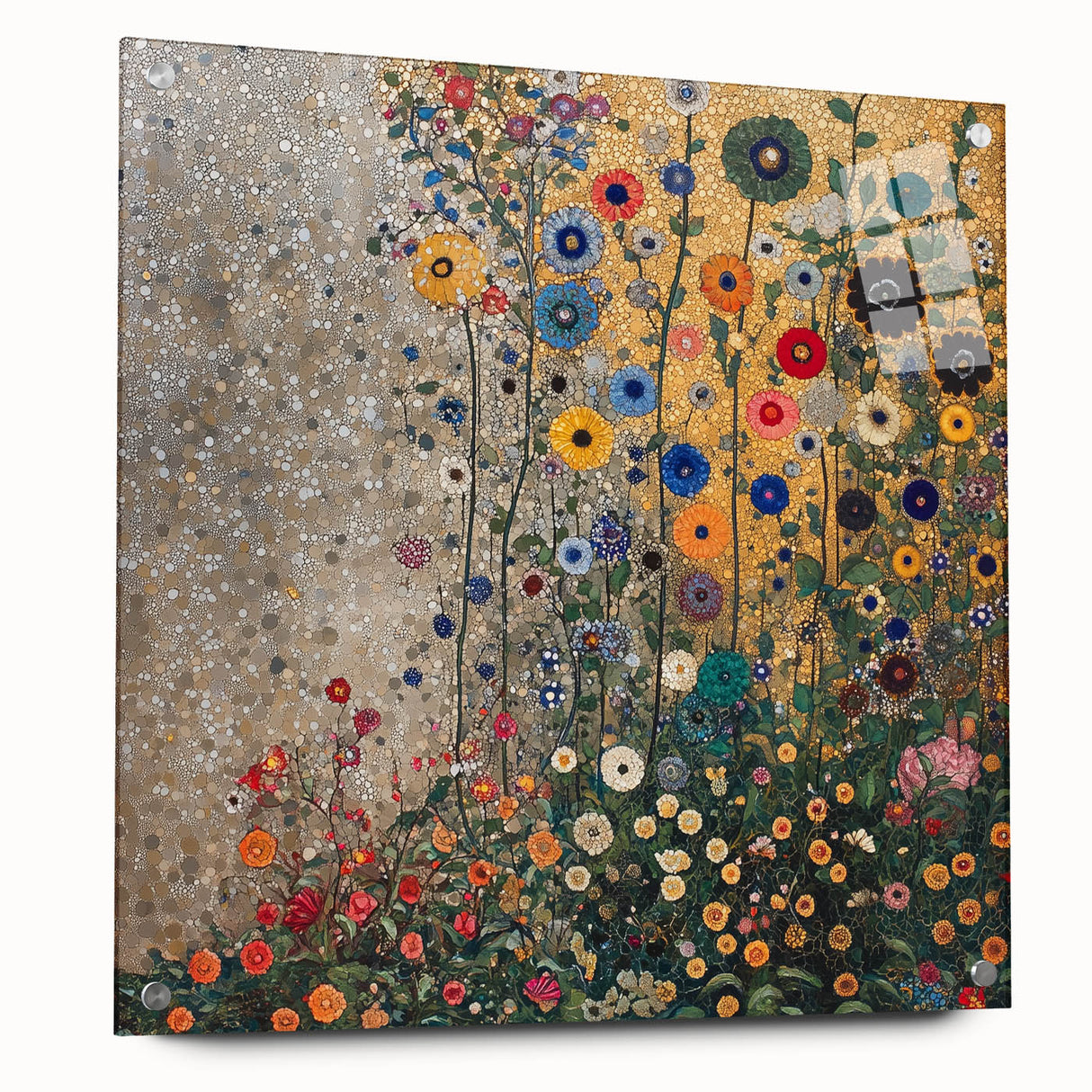 Colorful Abstract Floral Wall Art – Contemporary Botanical Print