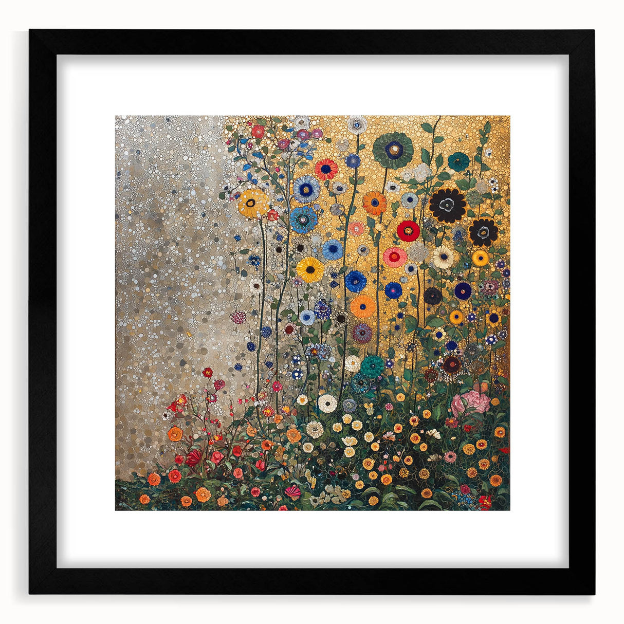 Colorful Abstract Floral Wall Art – Contemporary Botanical Print