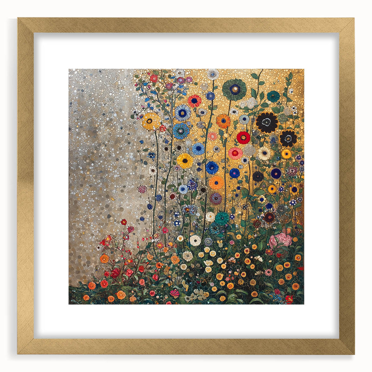 Colorful Abstract Floral Wall Art – Contemporary Botanical Print