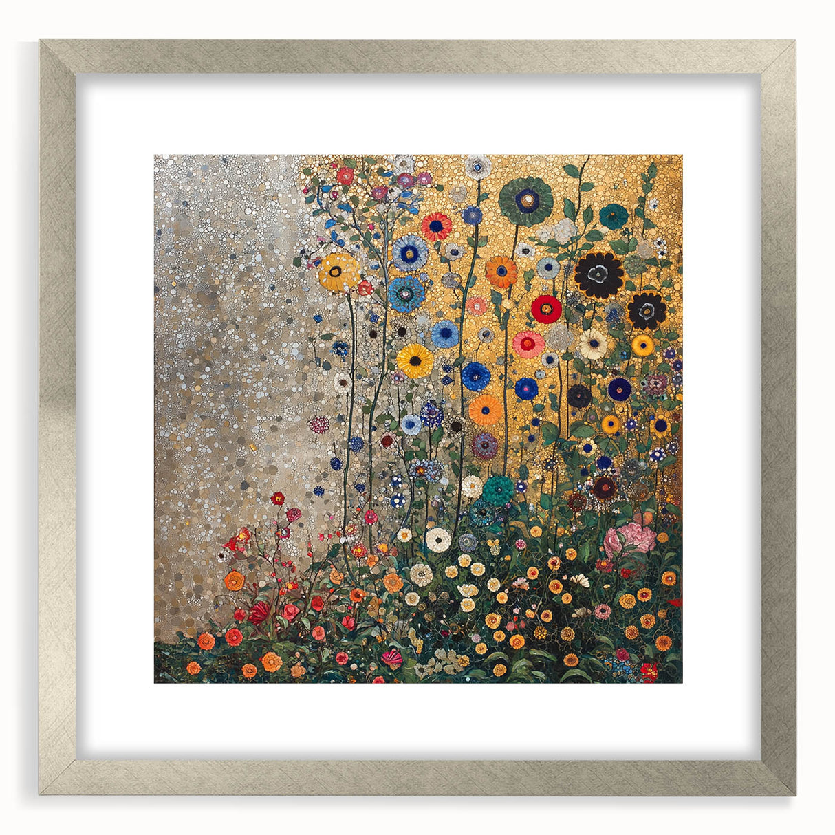 Colorful Abstract Floral Wall Art – Contemporary Botanical Print