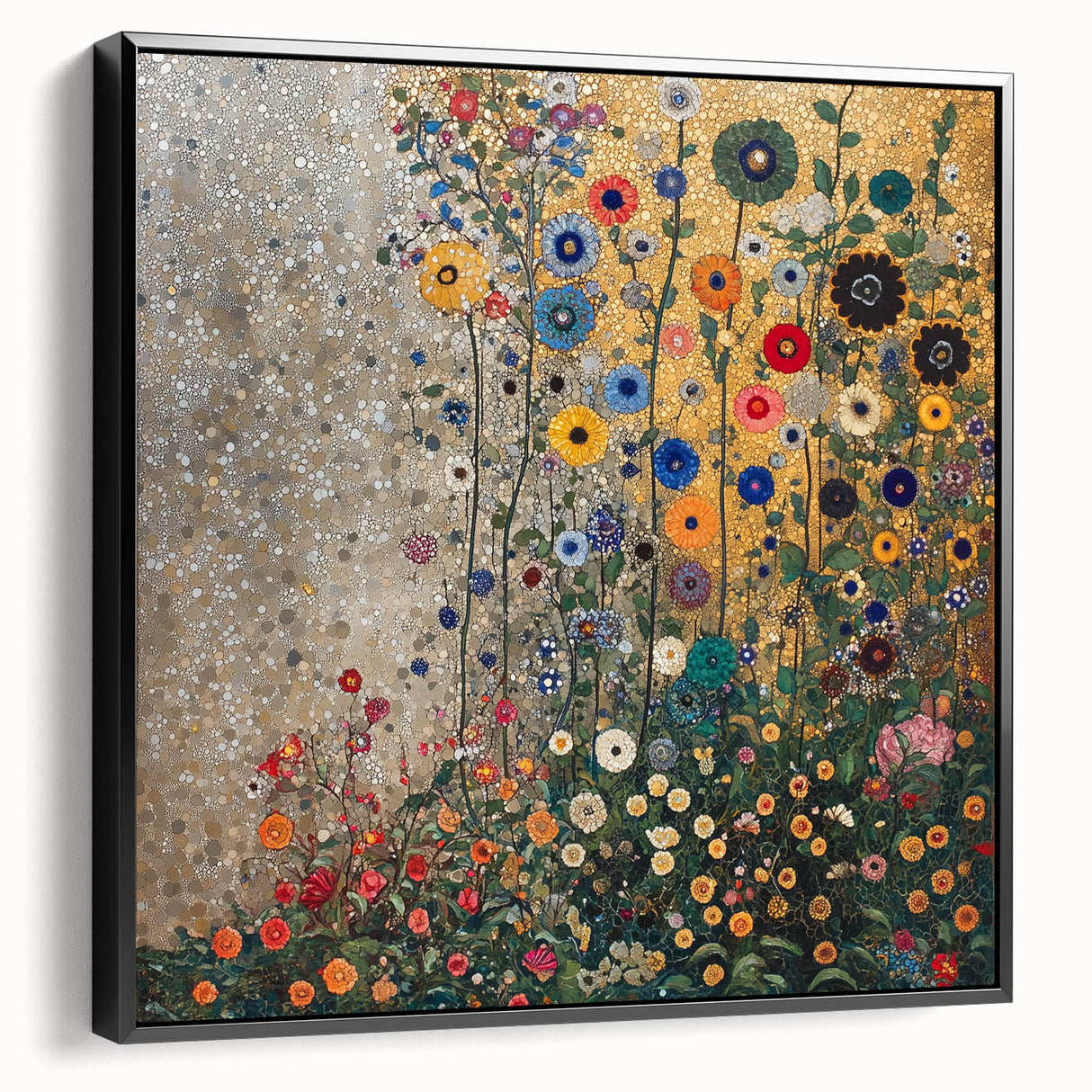 Colorful Abstract Floral Wall Art – Contemporary Botanical Print