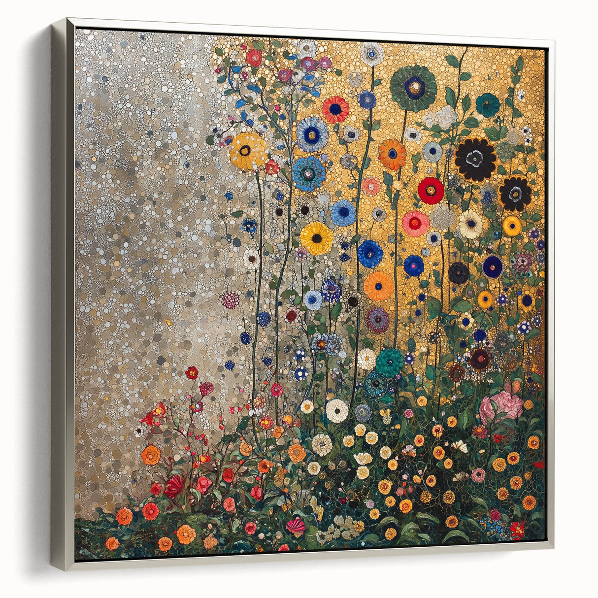 Colorful Abstract Floral Wall Art – Contemporary Botanical Print